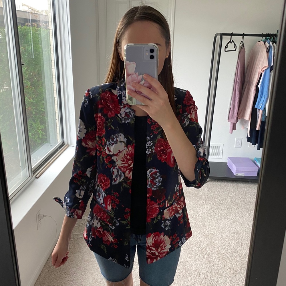 LOFT floral jacket